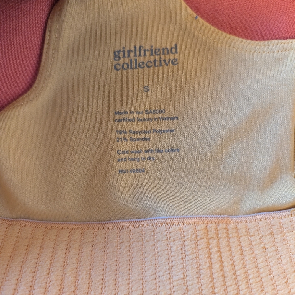 Girlfriend Collective Citrine Tommy Bra - Picture 3 of 7